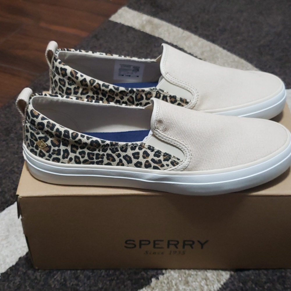 Sperry Crest Twin Gore Animal Print Sneaker